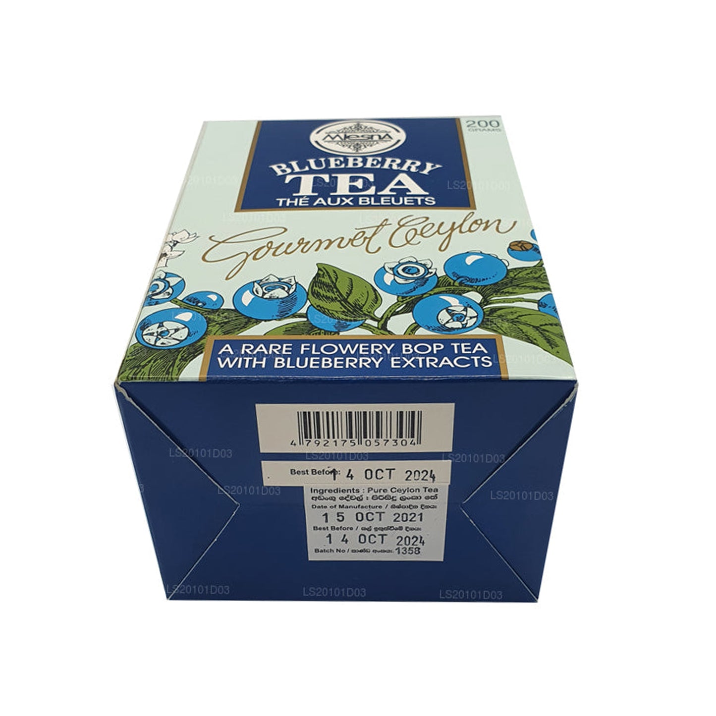 Mlesna Blueberry BOP Leaf Tea  (200g)