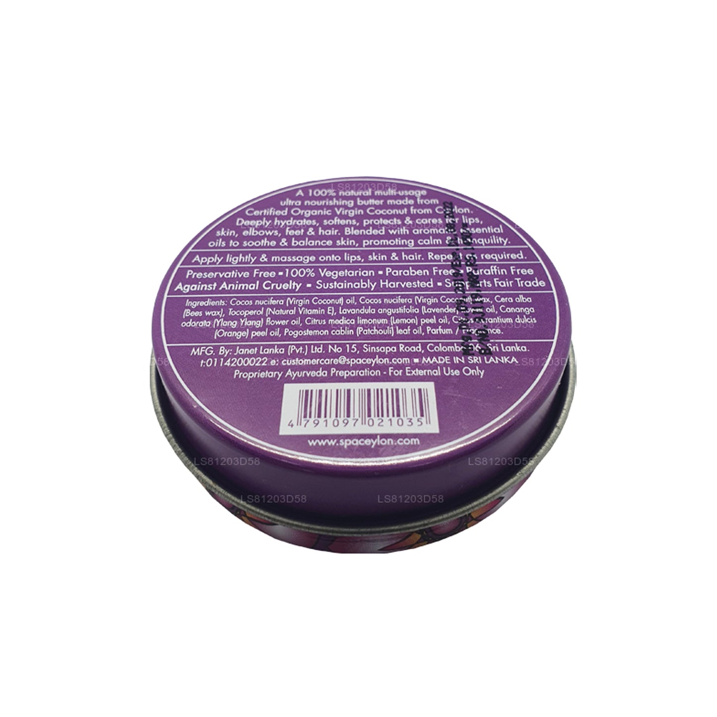 Spa Ceylon Ylang Lavender Virgin Coconut Natural Butter (25g)