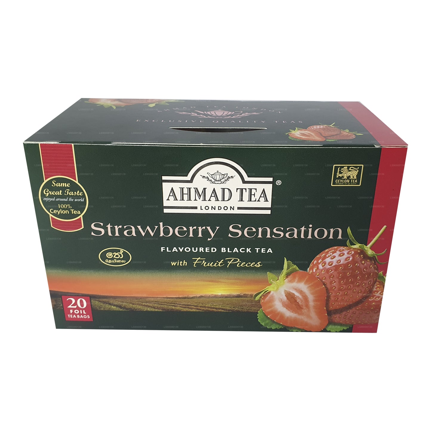 Ahmad Tea Strawberry 20 Foil Tea Bags (40g)