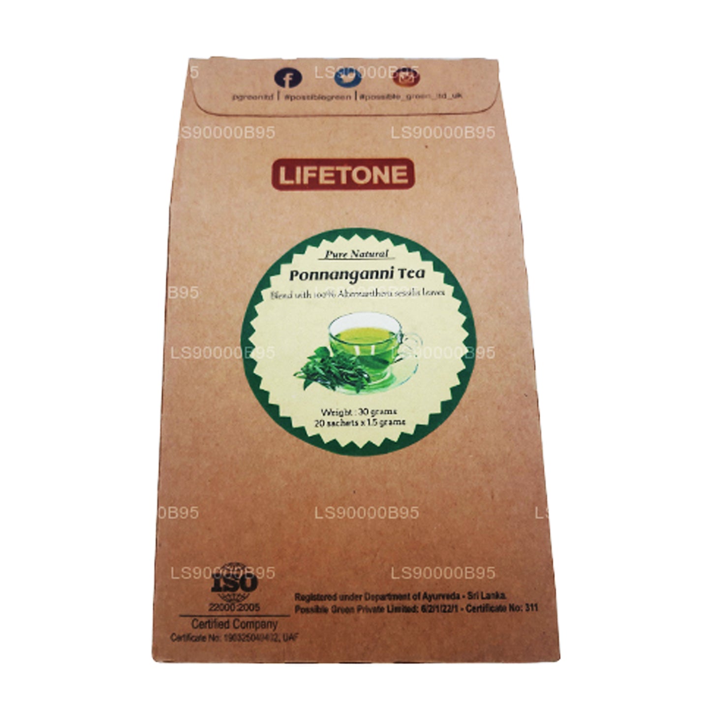 Lifetone Ponnanganni Tea (30g)