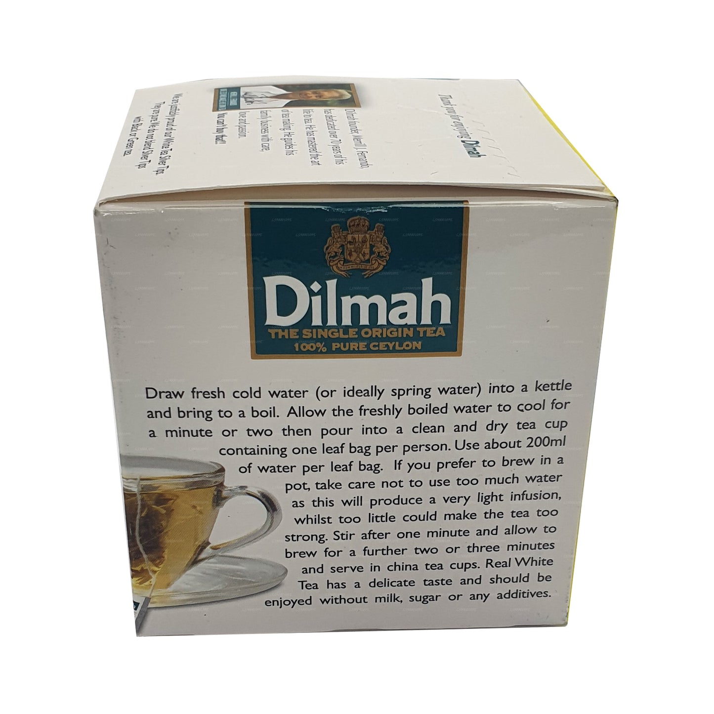 Dilmah Real White Tea Ceylon Silver Tips (20g) 10 Tea Bags