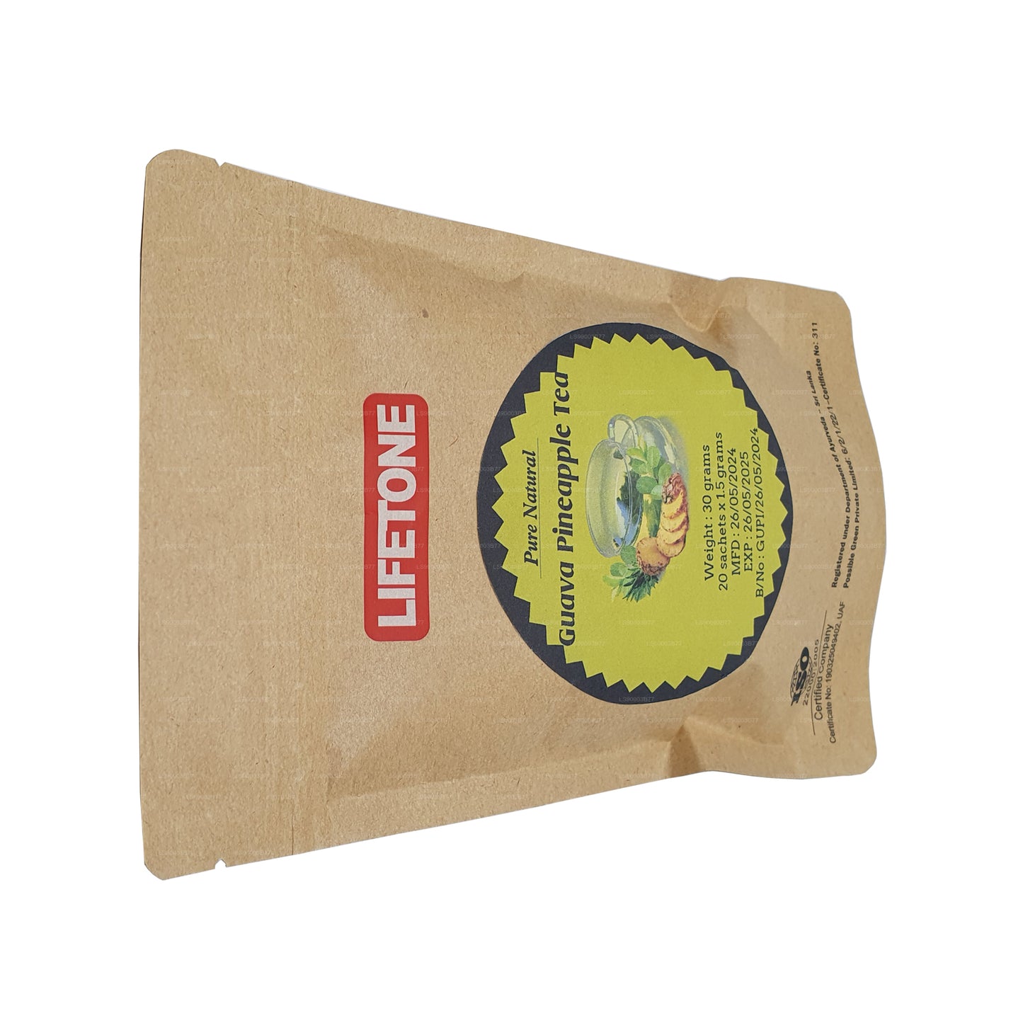 Lifetone Guava Pineapple Tea (30g) 20 Tea Bags