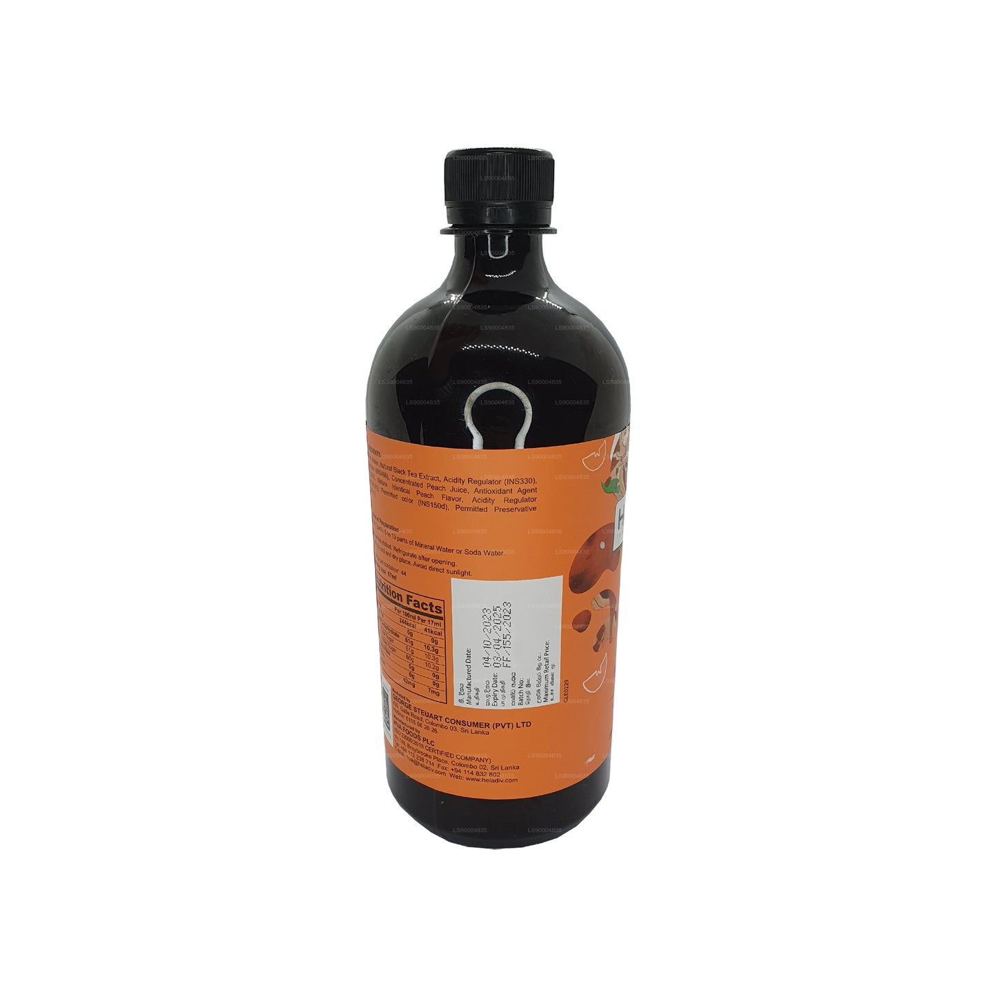 Heladiv Peach Ice Tea Syrup (750ml)