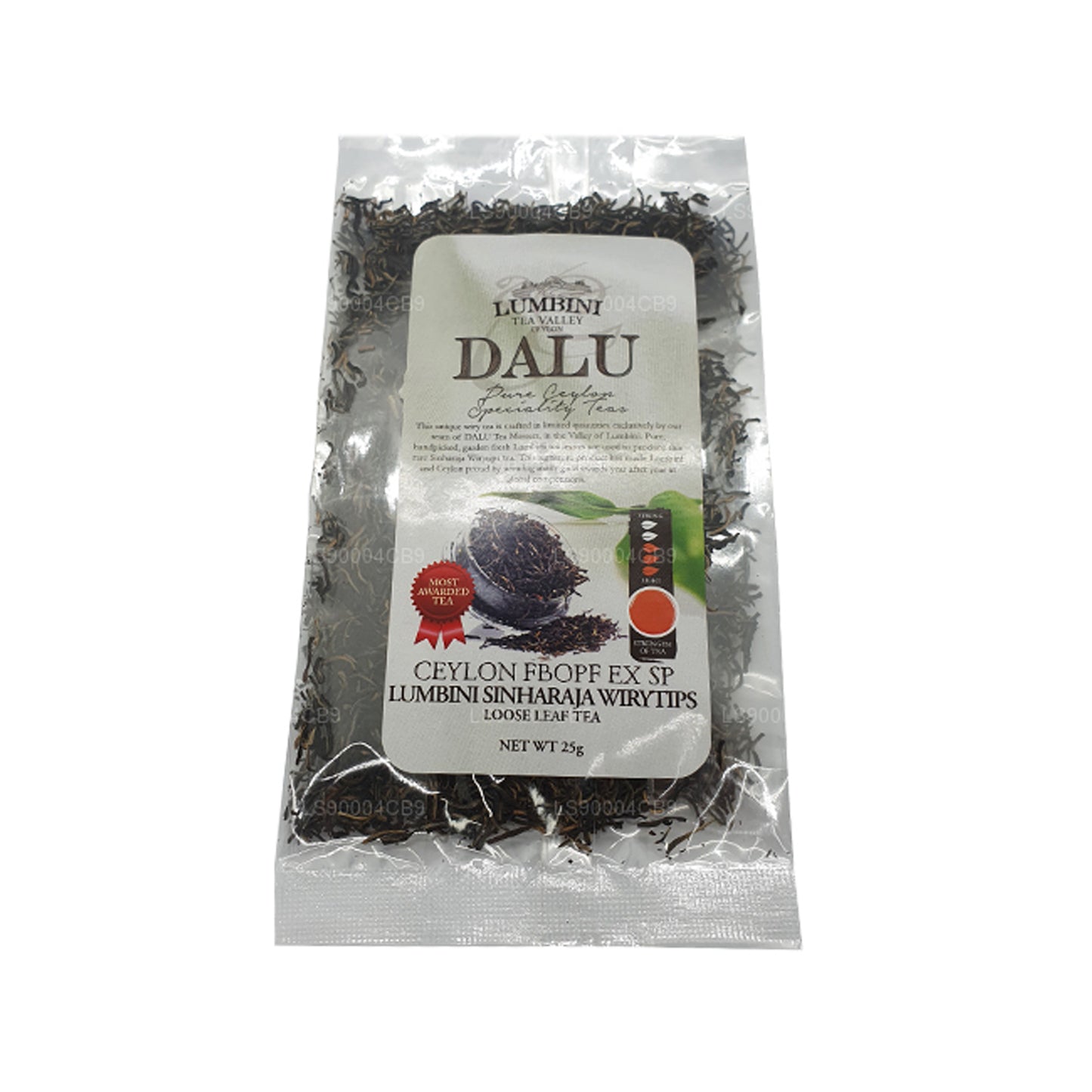 Lumbini Sinharaja Wiry Tips (FBOPF EX SP) Grade Black Tea (25g)