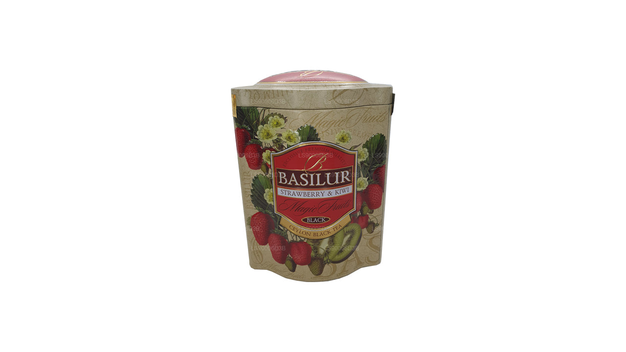 Basilur Strawberry and Kiwi Magic Fruits Tin Caddy (100g)