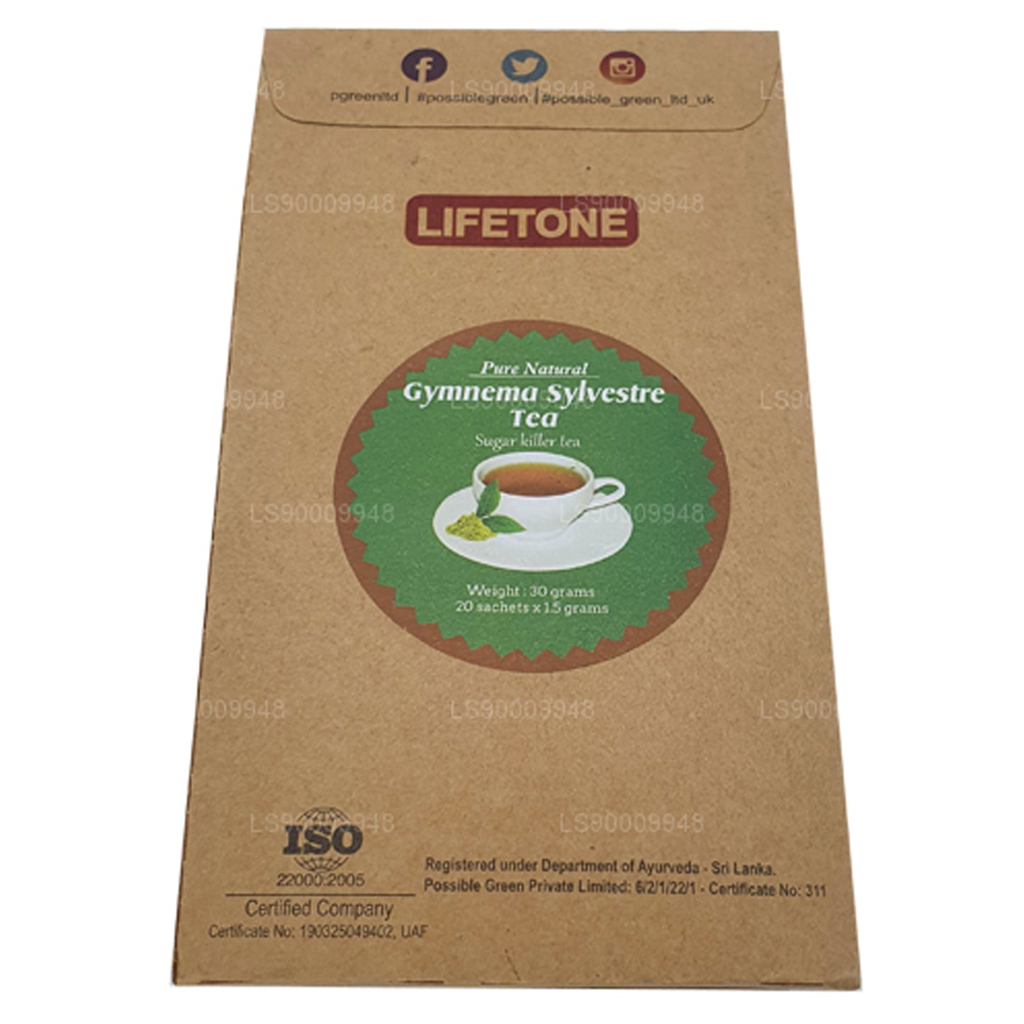 Lifetone Gymnema Sylvestre Tea (30g) 20 Tea Bags