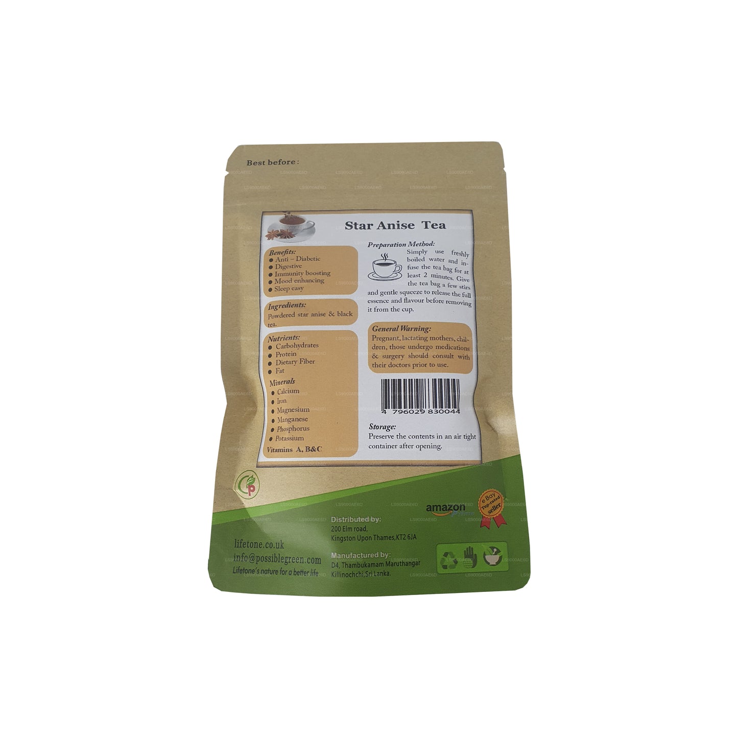 Lifetone Star Anise Tea (40g)