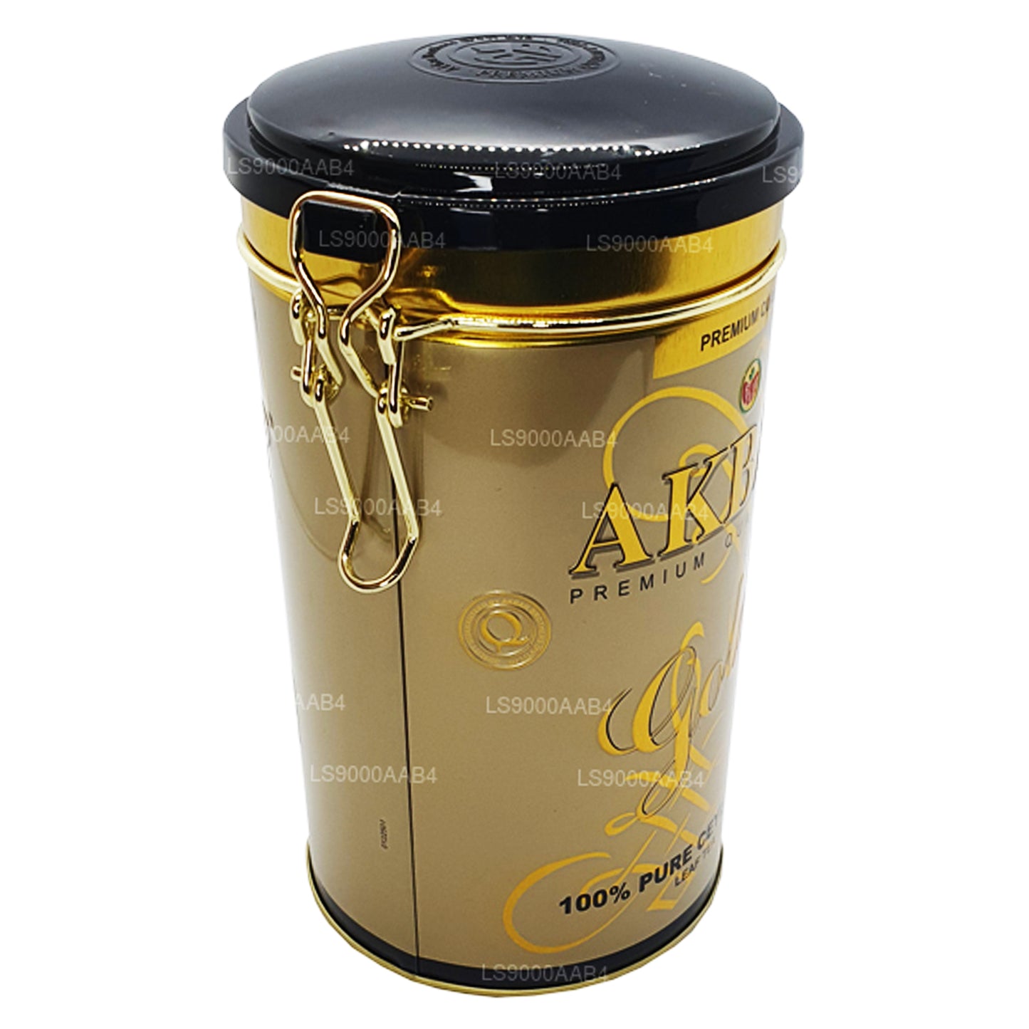 Akbar Premium Quality Gold Leaf Tea Caddy