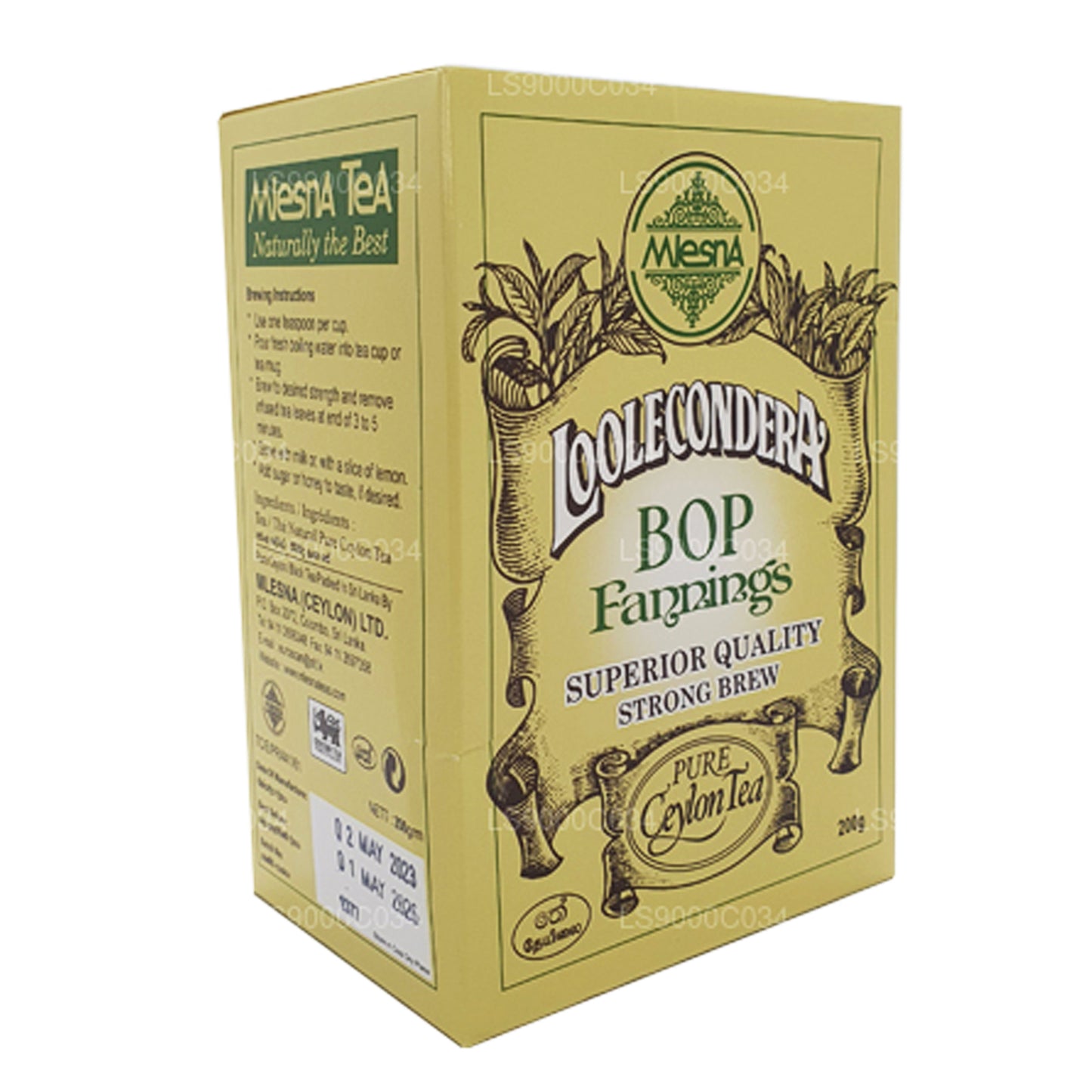 Mlesna Loolecondera BOP Fannings Strong Brew Loose Tea (200g)