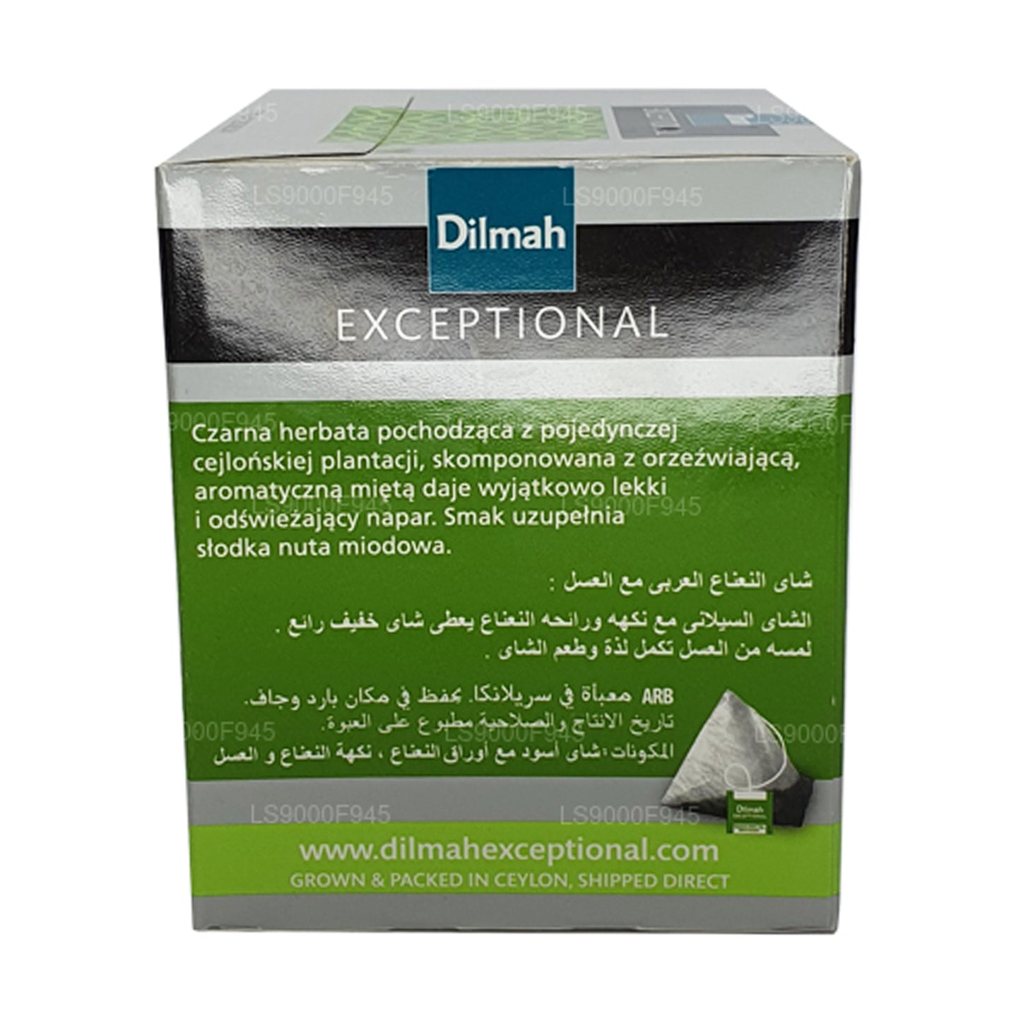 Dilmah Exceptional Leaf with Arabian Mint and Honey (20 Tea Bags)