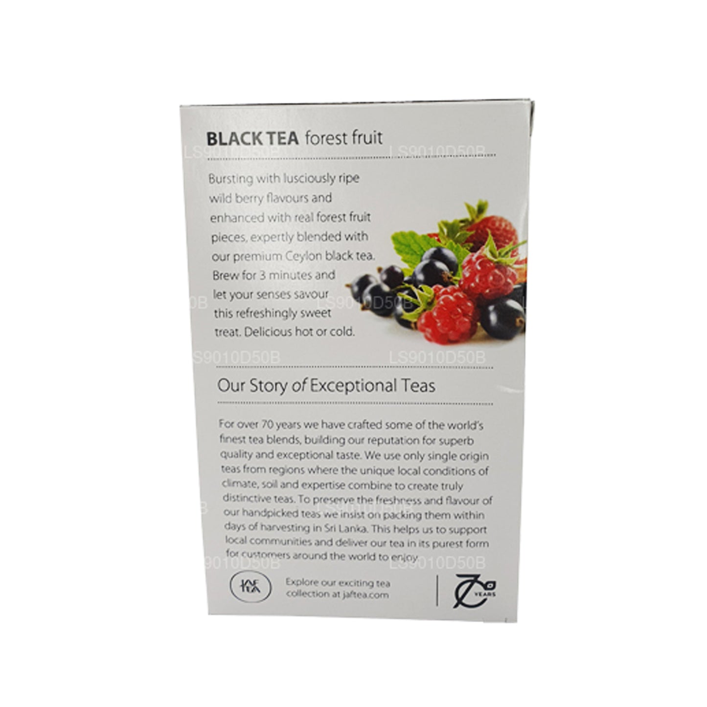 Jaf Tea Pure Fruits Collection Black Tea Forest Fruit Foil Envelop Tea Bags (30g)