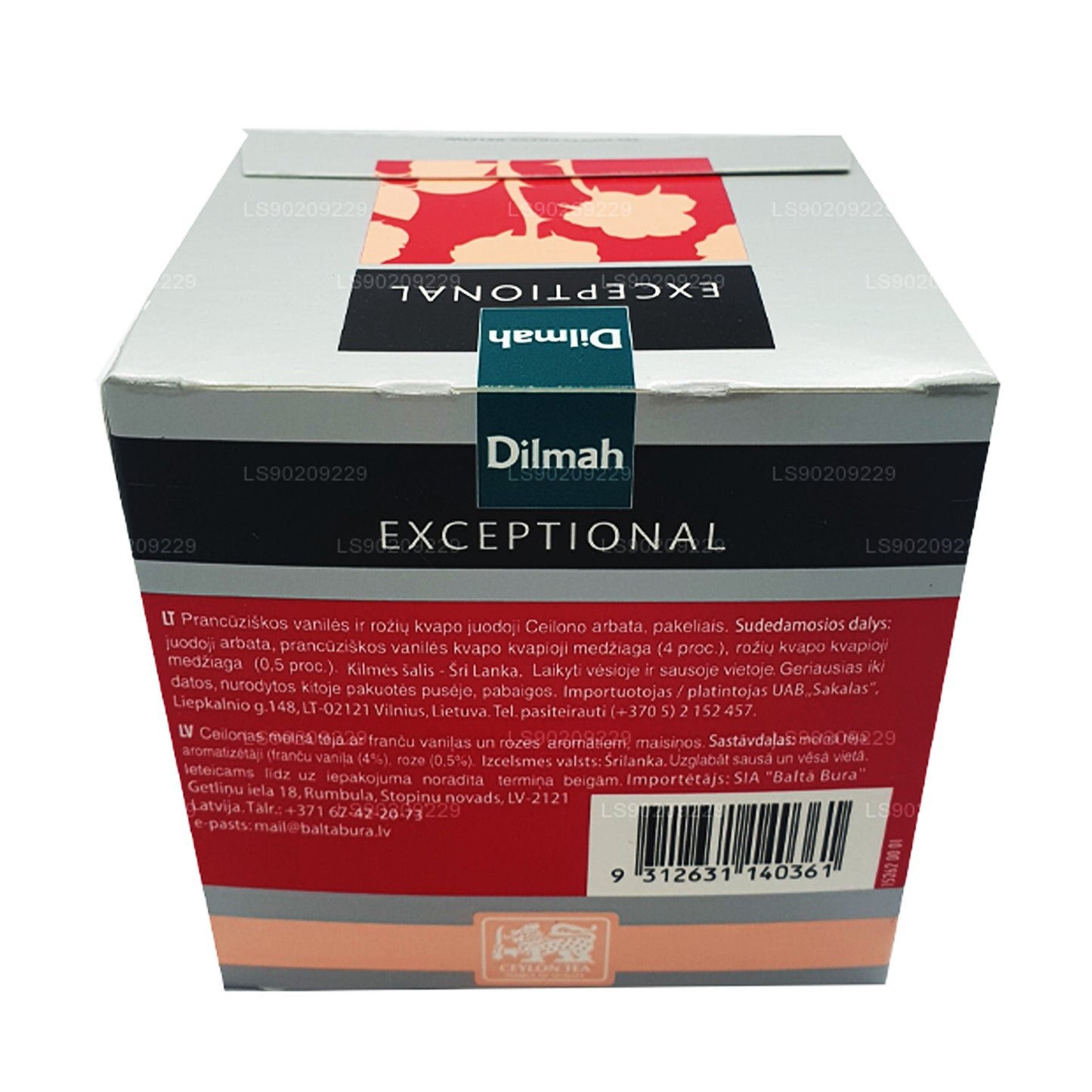 Dilmah Exceptional Rose with French Vanilla (40g) 20 Tea Bags