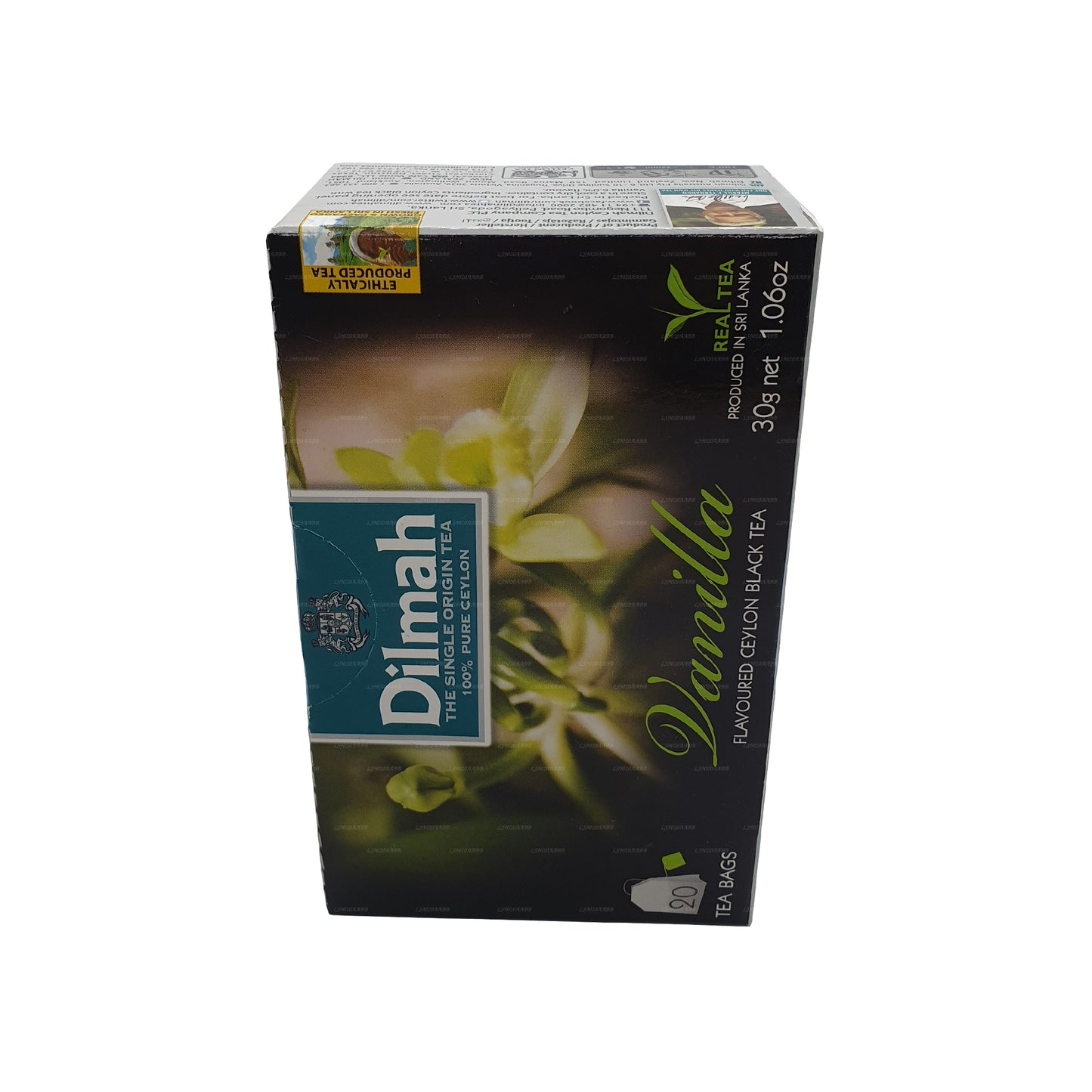 Dilmah Vanilla Flavored Tea (40g) 20 Tea Bags
