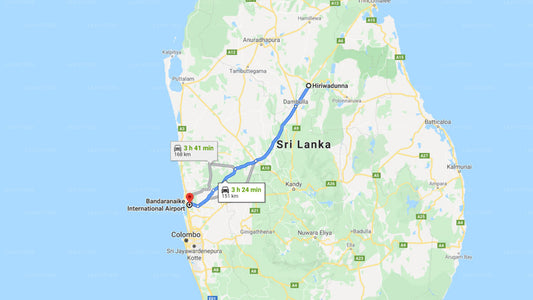 Hiriwadunna City to Colombo Airport (CMB) Private Transfer