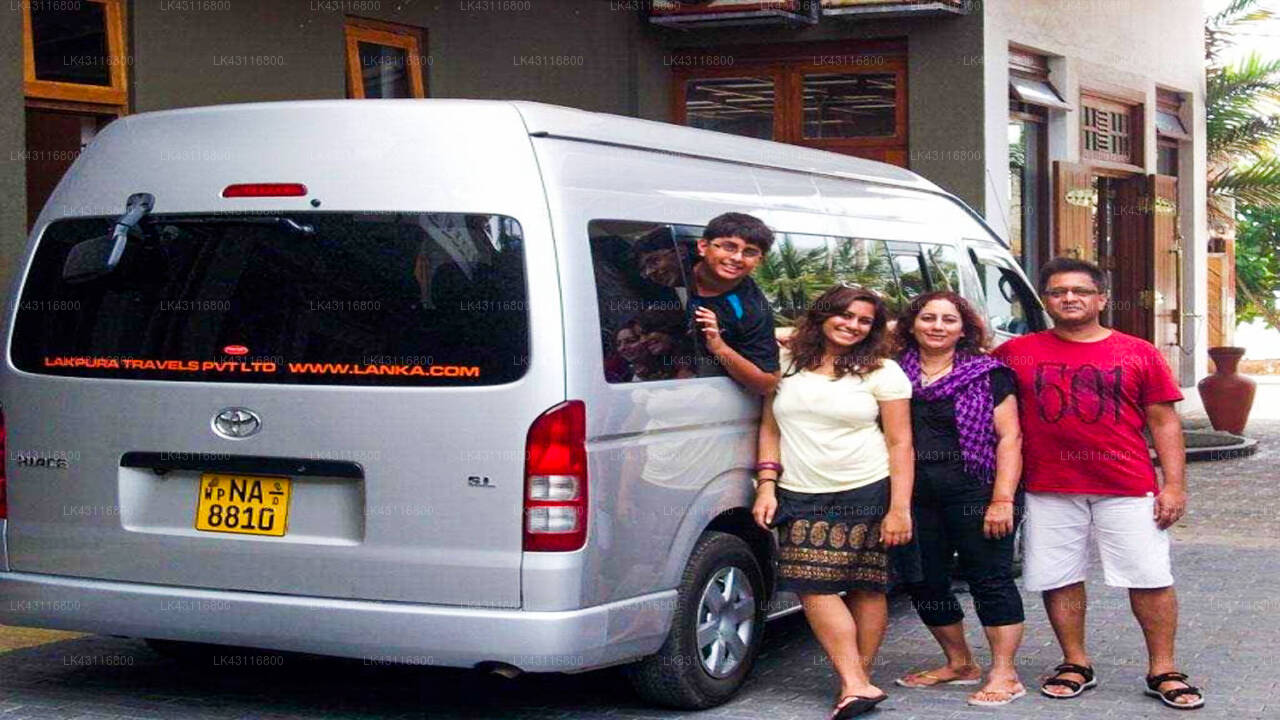 Transfer between Colombo Airport (CMB) and Sorabora Village Hotel, Mahiyanganaya