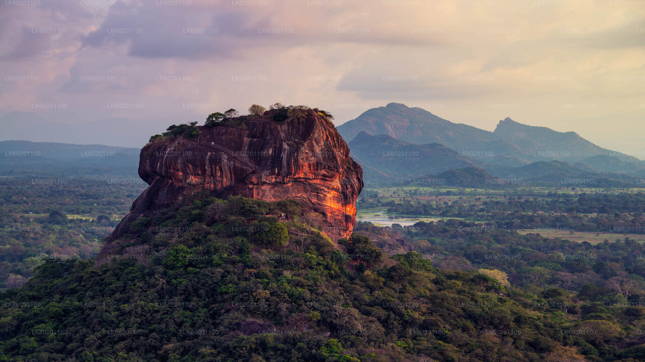 Sigiriya Rock and Dambulla Cave from Sigiriya