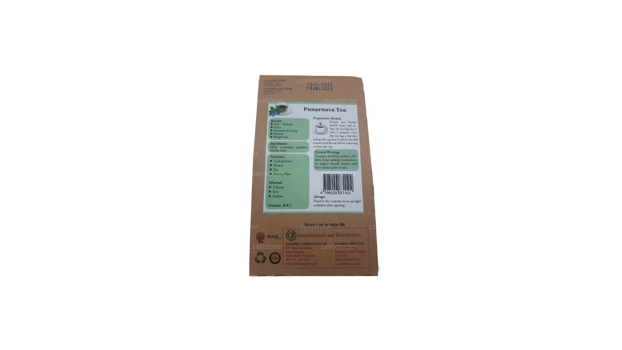 Lifetone Punarnava Root Tea (40g) 20 Tea Bags