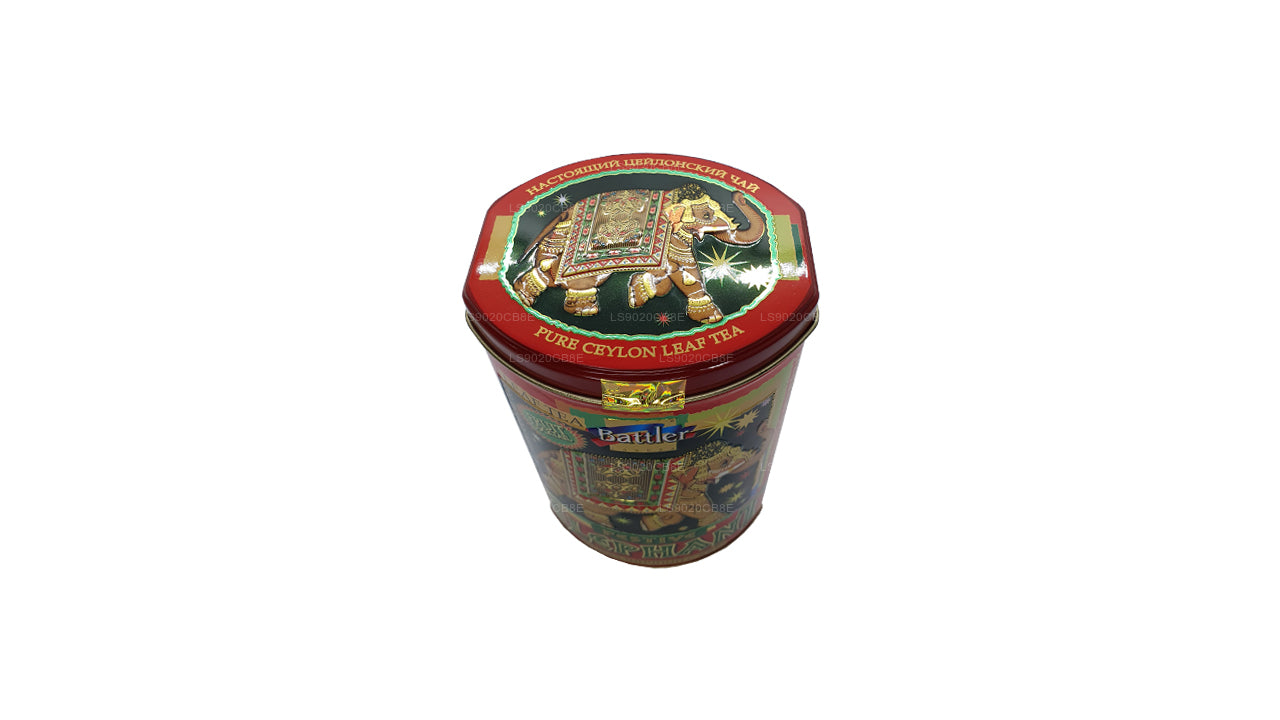 Battler Festive Elephant Fruit Cocktail Tin Caddy (100g)