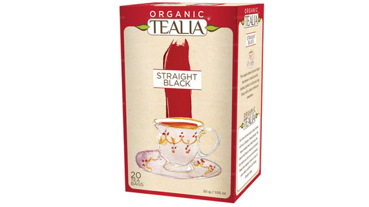 Tealia Organic Straight Black Tea (30g) 20 Envelope Tea Bags